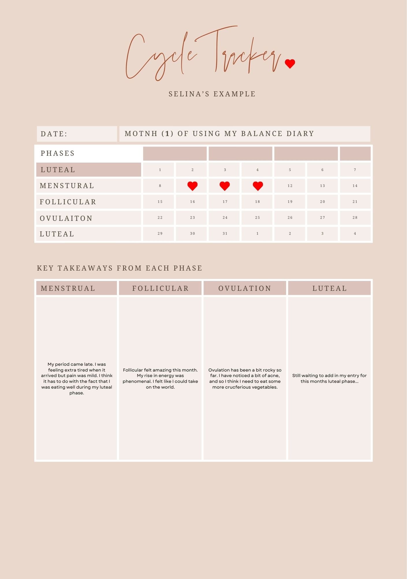 Your Balance Diary - Pocket E-book